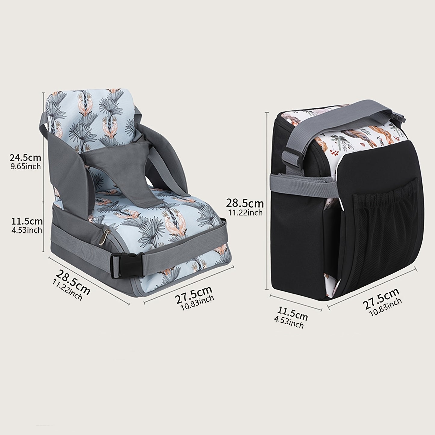 Booster Bag™ - 2 in 1 Booster Seat And Diaper Bag